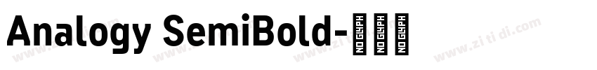 Analogy SemiBold字体转换 Analogy SemiBold字体转换